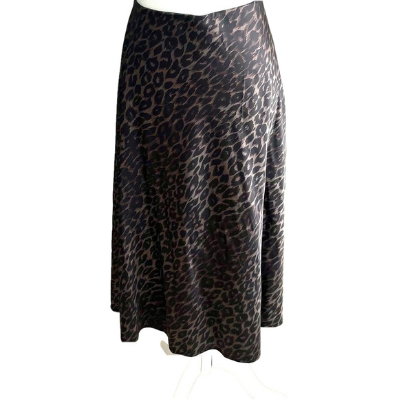 NWOT Animal Print Midi Skirt, Size L - Picture 1 of 4